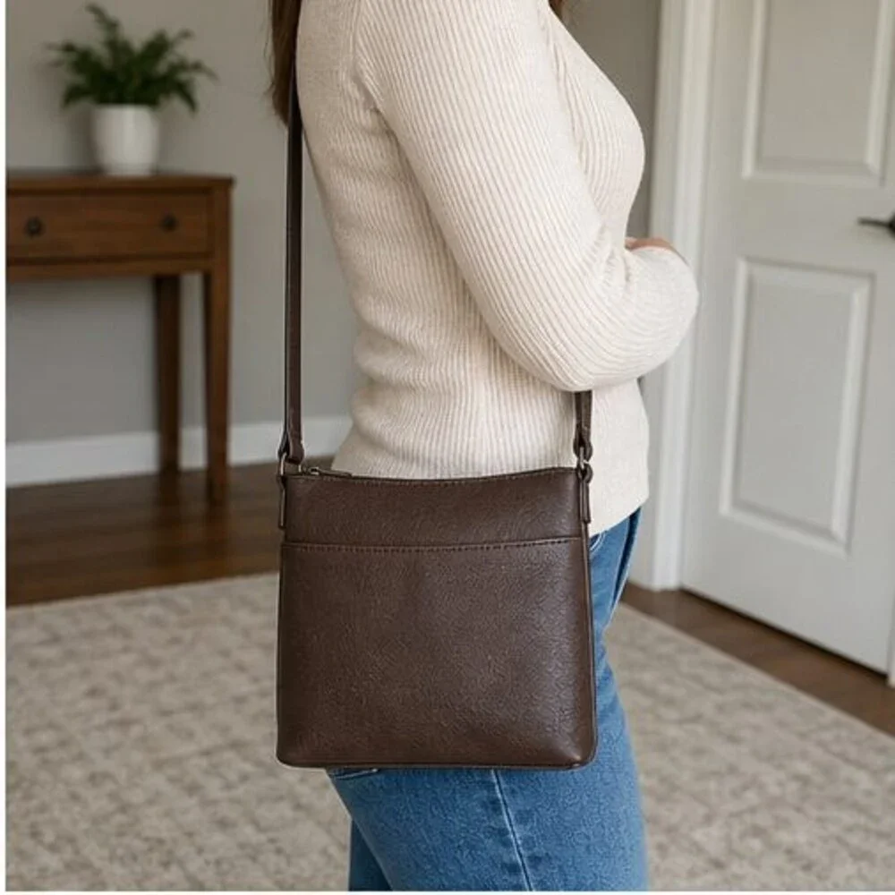 Espresso Vegan Leather Bag
